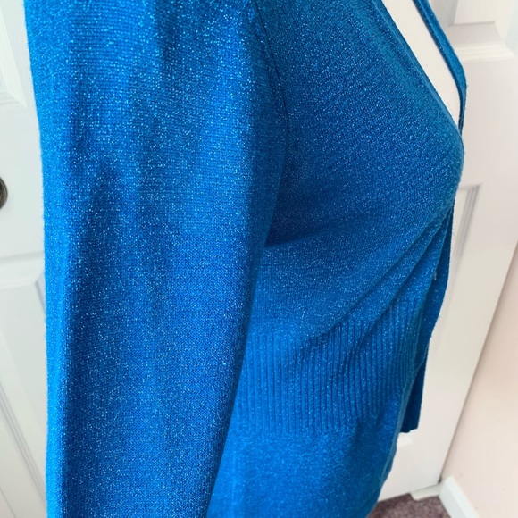 💎Cobalt Blue Shimmer Cardigan💎 - Picture 3 of 4